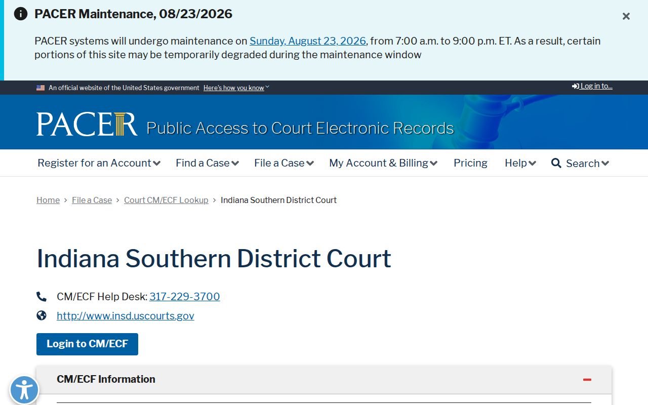 Clinton court docket Southern District PACER lookup